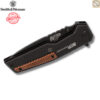 มีดพับ Smith&Wesson M&P Bodyguard ใบมีด 8Cr13MoV 3.625นิ้ว Tanto สีดำ ด้าม Aluminum ลายไม้ Liner Lock รุ่น 1085900