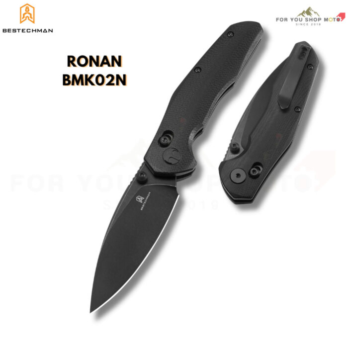 Bestechman Ronan (BMK02) มีดพับ EDC ใบมีด 3.26" เหล็ก 14C28N / Damascus ระบบ Bar Lock ลื่นไหลด้วยลูกปืนเซรามิก
