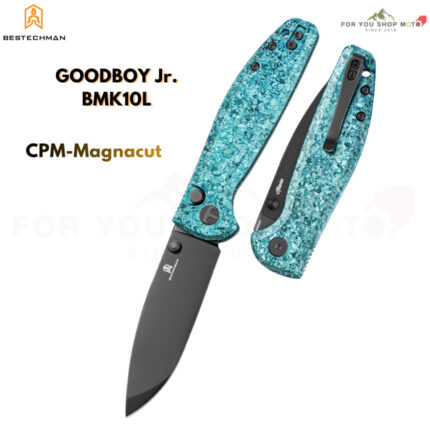 มีดพับ Bestechman Goodboy Jr.  BMK10L  ใบมีด CPM MagnaCut ด้าม Green Crystallized ด้ามTitanium (ของแท้)