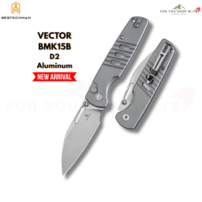 th-11134207-81zth-mqhamm9gei9t3f-2.jpg (มีส่งด่วน)มีดพับ Bestechman Vector (BMK15) ใบมีด D2 ขนาด 3.15 นิ้ว ด้ามอลูมิเนียม ระบบ Button Lock (ของแท้)