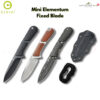 มีดพก CIVIVI Mini Elementum Fixed Blade ใบมีด Nitro-V / Damascus 2.24 นิ้ว ด้าม G10 / Wood / Micarta พร้อมปลอก Kydex EDC