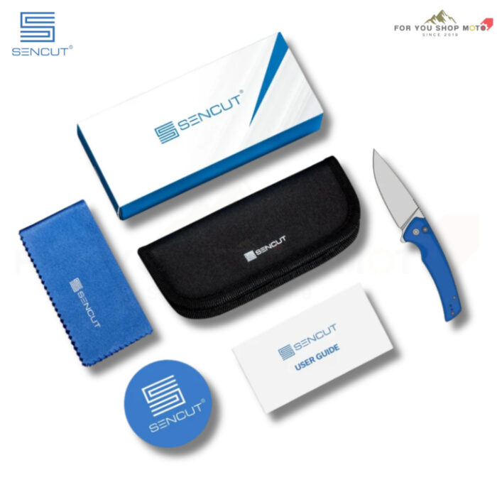 มีดพับ SENCUT Stria ใบมีด D2 3.12 นิ้ว ด้าม G10 / Canvas Micarta ระบบ Liner Lock Flipper + Thumb Stud รุ่น S25112 มีดEDC
