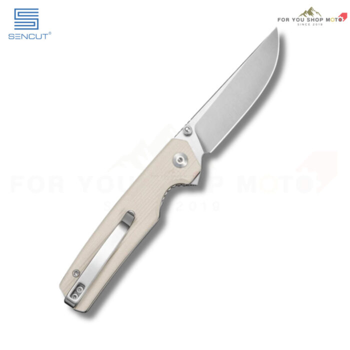 มีดพับ SENCUT Stria ใบมีด D2 3.12 นิ้ว ด้าม G10 / Canvas Micarta ระบบ Liner Lock Flipper + Thumb Stud รุ่น S25112 มีดEDC