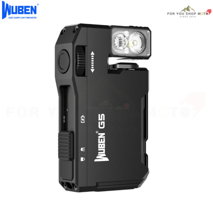 (มีส่งด่วน) WUBEN G5 ไฟฉาย EDC พวงกุญแจ 400 Lumens หัวหมุน 180° ชาร์จ Type-C มีไฟ RGB กันน้ำ IP65