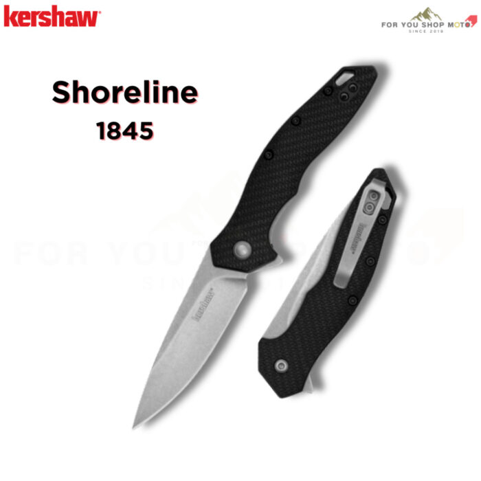 th-11134207-81zth-mrurogkppzb90b-2.jpg มีดพับ Kershaw Shoreline 1845 ใบมีด 8Cr13MoV 3นิ้ว Stonewash ด้าม GFN ระบบ SpeedSafe Liner Lock สีดำ ของแท้ 100%