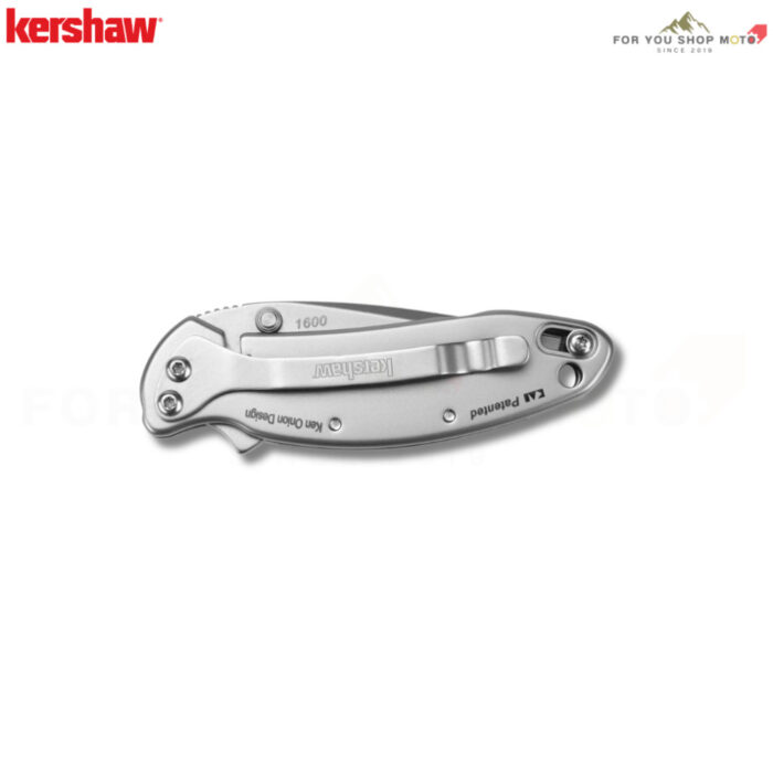 Kershaw 1600 Ken Onion Chive SpeedSafe Assisted มีดพับ EDC ขนาดพกพา ใบมีด 420HC 1.9 นิ้ว ด้ามสแตนเลส ของแท้ Made in USA