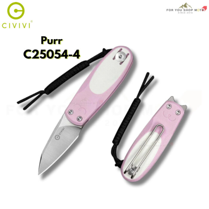 มีดพับ CIVIVI Purr EDC ใบมีด Nitro-V 1.83 นิ้ว ด้าม G10 Satin / Stonewashed Flipper & Slip Joint Knife