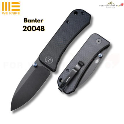 มีดพับ WE Knife Banter 2004B ใบมีด CPM-S35VN 2.9 นิ้ว เคลือบ Black Stonewash ด้ามจับ G10 สีดำ (ของแท้ 100%)