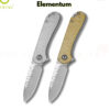 [New] มีดพับ CIVIVI Elementum ใบมีด Nitro-V 2.96 นิ้ว ด้ามใส Lexan / เหลือง Ultem ระบบ Liner Lock Flipper EDC C18062AM