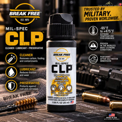 BREAK FREE CLP 0.68 oz น้ำยาทำความสะอาดและดูแลอุปกรณ์ สูตร All-in-One MIL-SPEC ของแท้ USA 100%