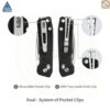 th-11134207-81zti-mn2p5zymgtmu37-1.jpg มีดพับ SRM Scout 7229 ใบมีด 14C28N 2.72 นิ้ว ด้าม G10 / Aluminum Crossbar Lock Invisible Flipper EDC