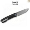 มีดพับ Ruike P166-AB ใบมีด Tanto 3.62นิ้ว เหล็ก 14C28N ด้าม Aluminum สีดำ Liner Lock Flipper Knife EDC