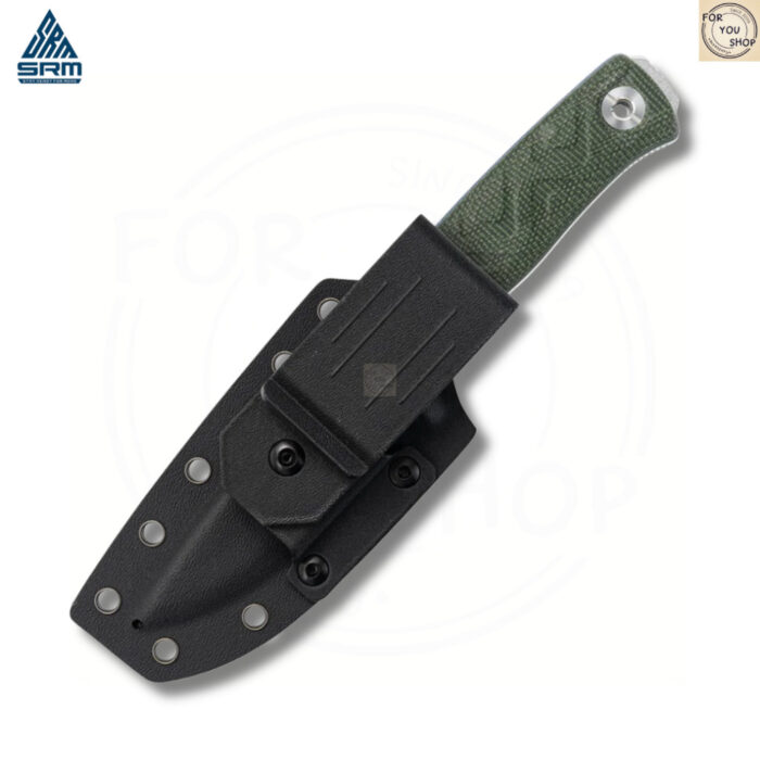 มีดพก SRM Bushcut 702T ใบมีด 14C28N 3.89นิ้ว ด้าม Micarta / G10 พร้อมซอง Kydex Fixed Blade Knife มีด Bushcraft Full Tang