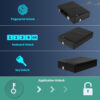 ตู้เซฟสแกนลายนิ้วมือ +WIFI กล่องเก็บของมีค่า Gun Safe ปลดล็อกด้วย APPTUYA/รหัส/กุญแจ/สแกนนิ้ว สำหรับรถยนต์และบ้านกันขโมย