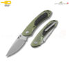 มีดพับ BESTECH JUNZI BT1809E ด้าม Titanium แทรก Carbon Fiber สี Light Green ใบมีด CPM-S35VN