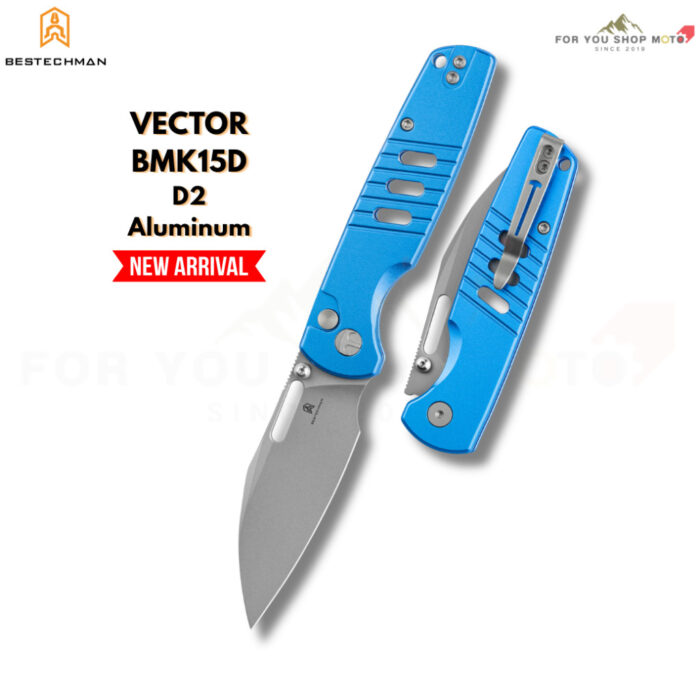 th-11134207-81zti-mqhamm9hknbjcc-2.jpg (มีส่งด่วน)มีดพับ Bestechman Vector (BMK15) ใบมีด D2 ขนาด 3.15 นิ้ว ด้ามอลูมิเนียม ระบบ Button Lock (ของแท้)