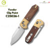 th-11134207-81zti-mqzwr1wko16q83-2.jpg มีดพับ CIVIVI Yonder Clip Point ใบมีด 14C28N 2.88 นิ้ว ด้ามไม้ Guibourtia ระบบ Crossbar Lock มีด EDC รุ่น C25026-1