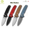 th-11134207-81zti-mr1as0bg9og125-2.jpg มีดพับ CIVIVI Mini Shakan ใบมีด Nitro-V / Damascus 2.48 นิ้ว ด้าม Aluminum อะลูมิเนียม ระบบ Button Lock มีด EDC