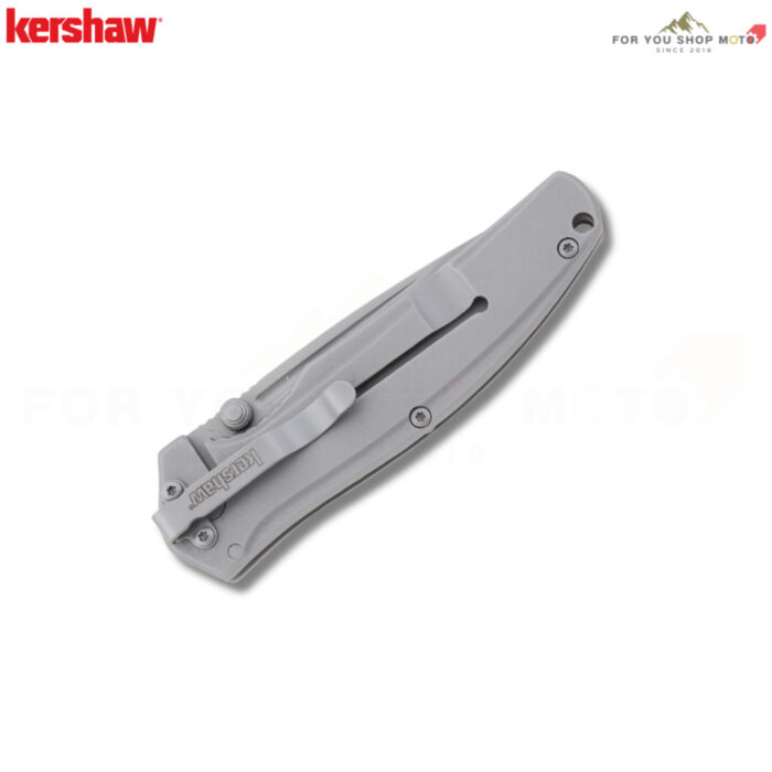 มีดพับ Kershaw Catalytic 1341 ใบมีด 8Cr13MoV 3นิ้ว ด้าม Stainless Steel ระบบ SpeedSafe Frame Lock สีเทา ของแท้ 100%