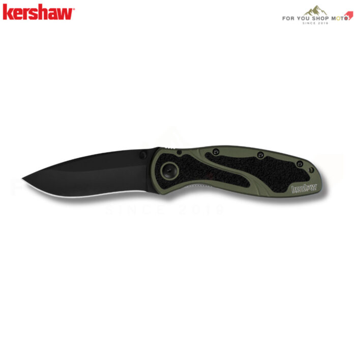 th-11134207-81zti-ms3vy5jaqcjqa9-2.jpg มีดพับ Kershaw Blur Olive Drab / Black (รุ่น 1670OLBLK) ด้ามสีเขียวโอลิฟ ใบดำ DLC เหล็ก 14C28N แท้ Made in USA