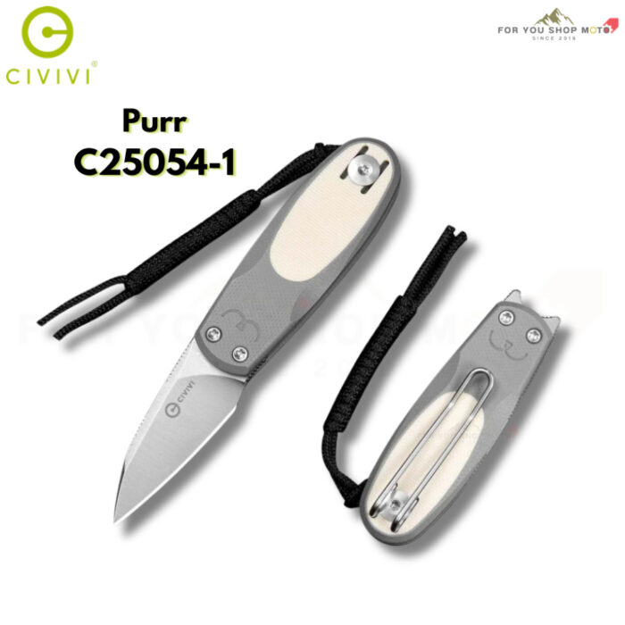 มีดพับ CIVIVI Purr EDC ใบมีด Nitro-V 1.83 นิ้ว ด้าม G10 Satin / Stonewashed Flipper & Slip Joint Knife