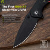 [New] มีดพับ CIVIVI Vyrent ใบมีด Nitro-X7 / Damascus 3.48 นิ้ว ด้าม G10 / Micarta รุ่นใหม่ Flipper & Thumb Stud C25037