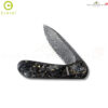 มีดพับ CIVIVI Elementum ใบมีด Damascus 2.96 นิ้ว ด้าม Carbon Fiber & Resin ระบบ Liner Lock Flipper Knife รุ่น C907C-DS