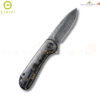 มีดพับ CIVIVI Elementum ใบมีด Damascus 2.96 นิ้ว ด้าม Carbon Fiber & Resin ระบบ Liner Lock Flipper Knife รุ่น C907C-DS