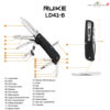 มีดพับ RUIKE LD41-B Multi-functional Knife ใบมีด Sandvik 12C27 3.35นิ้ว ด้าม G10 พร้อม Glass Breaker มีดพกอเนกประสงค์