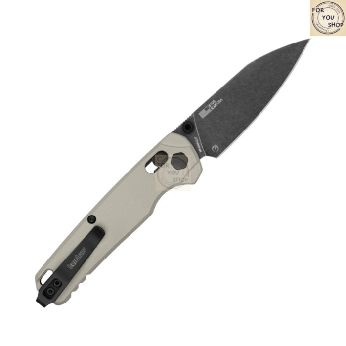 มีดพับ Kershaw Bel Air ของแท้ USA ใบมีด CPM MagnaCut 3.1 นิ้ว ระบบล็อก DuraLock พร้อมคลิปพก EDC สี Beige