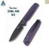 มีดพับ SRM Terrier 258L ใบมีด D2 / 140Cr Laminated 3.65 นิ้ว ด้าม G10 / Micarta ระบบ Crossbar Lock