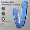 มีดพับ SENCUT Serene ใบมีด D2 3.48 นิ้ว ด้ามอลูมิเนียม Flipper & Button Lock & Thumb Stud EDC รุ่น S21022B