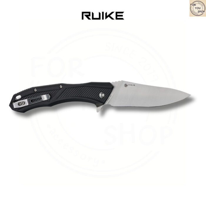 มีดพับ RUIKE D198-PB ใบมีด 8Cr13MoV ขนาด 3.86 นิ้ว ด้าม PA66 เสริมไฟเบอร์ ระบบ Liner Lock พร้อมคลิปพกพา Folding Knife