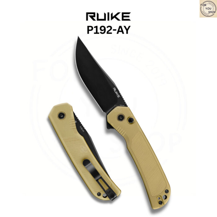 (New Products) มีดพับ RUIKE P192 ใบมีด 14C28N ขนาด 3.58 นิ้ว ด้าม Aluminum ระบบ Button Lock EDC