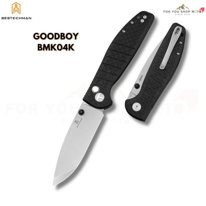 Bestechman Goodboy (BMK04) มีดพับ EDC เหล็ก D2 3.54นิ้ว ด้าม G10 ระบบ Button Lock ลื่นไหลด้วยลูกปืนเซรามิก