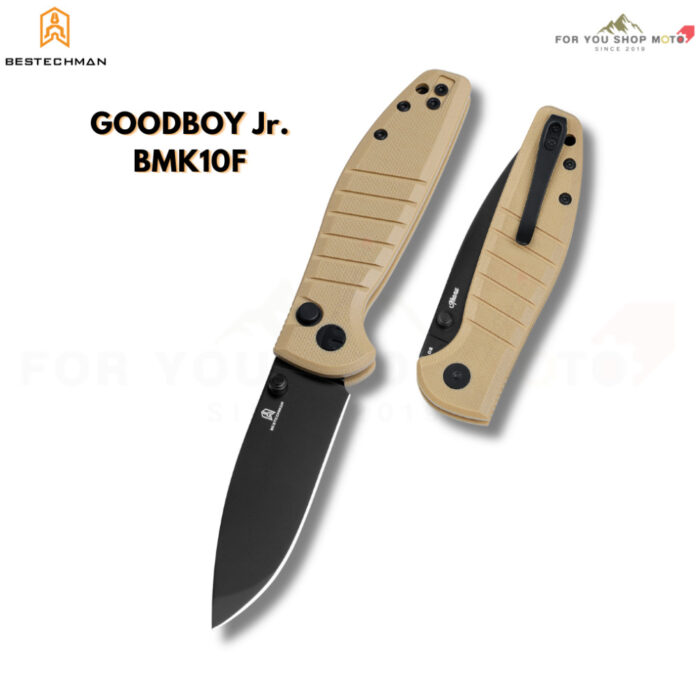 (มีส่งด่วน)BESTECHMAN GOODBOY Jr. Keanu (BMK10 Series) - มีดพับ EDC ขนาดใบมีด 2.83" ระบบ Button Lock คุณภาพสูง