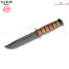KA-BAR 1220 US Army Fighting Knife มีด Fixed 7 นิ้ว เหล็ก 1095 Carbon Steel ด้ามหนังแท้ พร้อมซองหนังแท้ ของแท้ USA 100%