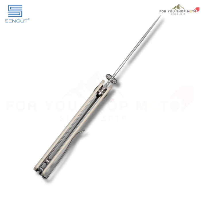 มีดพับ SENCUT Stria ใบมีด D2 3.12 นิ้ว ด้าม G10 / Canvas Micarta ระบบ Liner Lock Flipper + Thumb Stud รุ่น S25112 มีดEDC