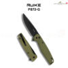 มีดพับ RUIKE P873 ใบมีด Sandvik 14C28N 3.46 นิ้ว Drop Point ด้าม G10 / Micarta ระบบ Button lock Outdoor Knife EDC
