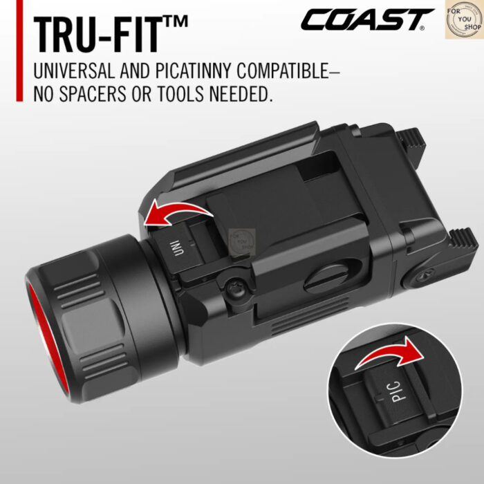 th-11134207-81ztj-mrmqs3b6z3t2e8.jpg COAST PTX30R ไฟฉายติดราง 500 Lumens 27,300 Candela Tru-Fit ชาร์จ USB-C กันน้ำ IP54 Ultra-Range Spot Beam