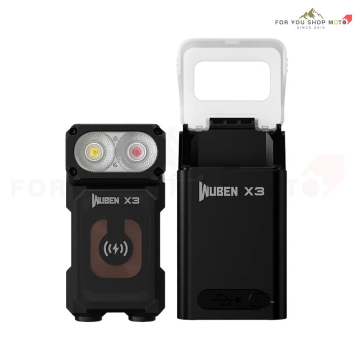 th-11134207-81ztj-mrt2cy6ol0xz42.jpg WUBEN Lightok X3 Owl ไฟฉาย EDC พกพา 700 Lumens ไฟขาว+ไฟแดง หัวหมุน 180° ชาร์จไร้สาย ฐานแม่เหล็ก