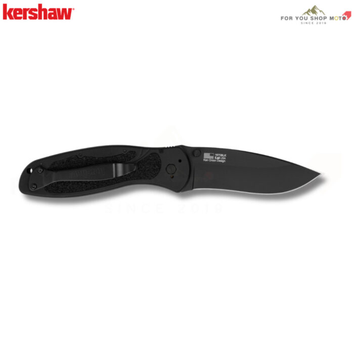 th-11134207-81ztj-ms3vgoyin2tg5f-2.jpg มีดพับ Kershaw Blur Black (รุ่น 1670BLK) ด้ามดำ ใบดำ DLC เหล็ก 14C28N แท้ Made in USA