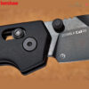 Kershaw 2038BLK Iridium DuraLock KVT มีดพับ EDC ใบมีด D2 Black PVD 3.4 นิ้ว ด้ามอลูมิเนียมดำ ของแท้
