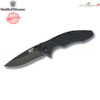 มีดพับ Smith & Wesson M&P Bodyguard MPBG30 Flipper 2.75นิ้ว ใบมีดดำ 8Cr13MoV ด้าม GFN สีดำ Liner Lock 1085890 ของแท้