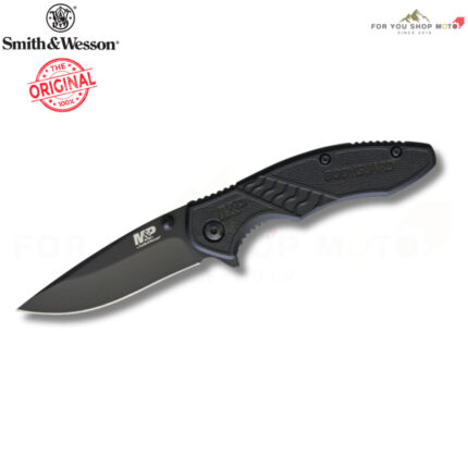 th-11134207-81ztj-msb0num8sg0620-2.jpg มีดพับ Smith & Wesson M&P Bodyguard MPBG30 Flipper 2.75นิ้ว ใบมีดดำ 8Cr13MoV ด้าม GFN สีดำ Liner Lock 1085890 ของแท้