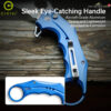 มีดพับ CIVIVI Incisor II Karambit ใบมีด Nitro-V / Damascus 2.02 นิ้ว ด้าม Aluminum ระบบ Button Lock EDC