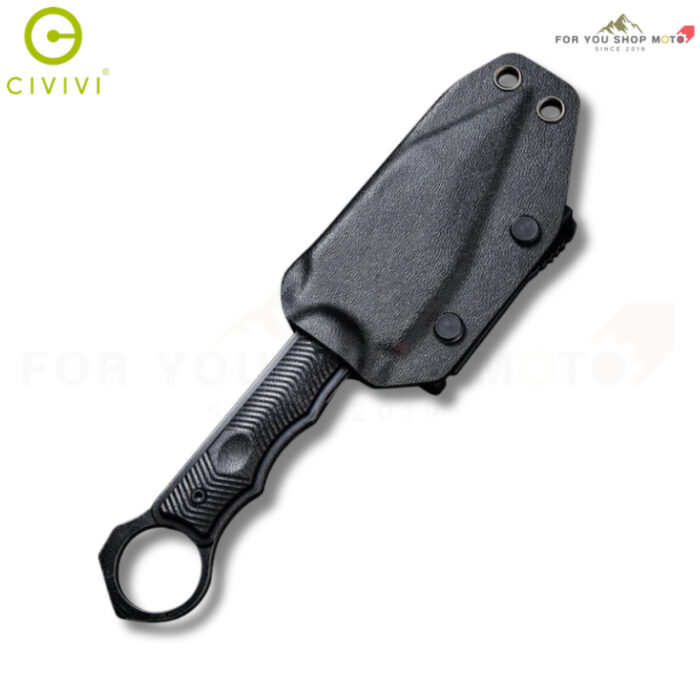 มีดพก CIVIVI Orthrus มีดใบตาย Fixed Blade ใบมีด Nitro-V 3.76 นิ้ว ด้าม G10 พร้อม Black Kydex Sheath รุ่น C20037B-1
