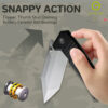 มีดพับ CIVIVI Bhaltair EDC ใบมีด Sandvik 14C28N 3.98 นิ้ว ด้าม G10 / Micarta ระบบ Liner Lock Flipper & Thumb Stud