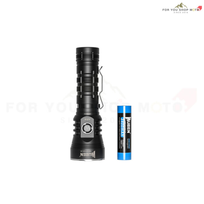 th-11134207-81ztj-msvxdszfjwu8f4.jpg Wuben A22 ไฟฉายแรงสูง 4,500 Lumens LED CREE XHP70.2 ชาร์จ Type-C กันน้ำ IP68 ไฟฉายพกพา ลุยป่า แค้มปิ้ง