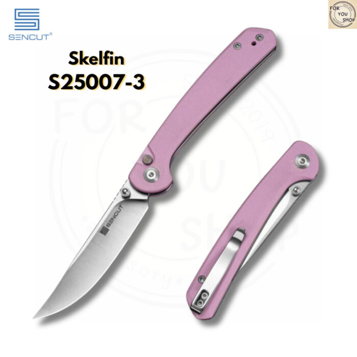 th-11134207-81ztk-mntsrxpvug3s14-2.jpg มีดพับ SENCUT Skelfin ใบมีด 9Cr18MoV 3.3นิ้ว ด้าม G10 ระบบ Button Lock พร้อมคลิปพก EDC Folding Knife